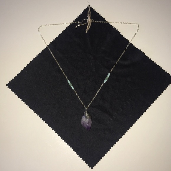 Amethyst Sterling Silver Necklace - Picture 2 of 4